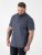 D555 Melrose Navy Icon AOP Button Down Collar Short Sleeve Navy - Κοντομάνικα πουκάμισα - Κοντομάνικα πουκάμισα μεγάλα μεγέθη