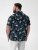 D555 Corden Hawaiian AOP Cuban Collar Resort Short Sleeve Navy - Κοντομάνικα πουκάμισα - Κοντομάνικα πουκάμισα μεγάλα μεγέθη