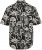 JP1880 Skull Pattern Jersey Short Sleeve Shirt Black - Πουκάμισα - Aνδρικά πουκαμισα μεγαλα μεγάλα μεγέθη