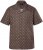 JP1880 Boxy Cuba Short Sleeve Shirt Brown - Πουκάμισα - Aνδρικά πουκαμισα μεγαλα μεγάλα μεγέθη