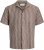 Jack & Jones Montauk Crochet Short Sleeve Shirt Dark Red - Κοντομάνικα πουκάμισα - Κοντομάνικα πουκάμισα μεγάλα μεγέθη