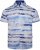 Kam Jeans 6065 Faded Leaf Short Sleeve Shirt Blue - Πουκάμισα - Aνδρικά πουκαμισα μεγαλα μεγάλα μεγέθη