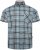 Kam Jeans 6339 Checked Short Sleeve Shirt Mineral Blue - Πουκάμισα - Aνδρικά πουκαμισα μεγαλα μεγάλα μεγέθη