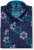 Kam Jeans 6071 Record Print Long Sleeve Shirt Navy - Πουκάμισα - Aνδρικά πουκαμισα μεγαλα μεγάλα μεγέθη