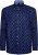 Kam Jeans 6364 All Over Floral Print Long Sleeve Shirt Navy - Πουκάμισα - Aνδρικά πουκαμισα μεγαλα μεγάλα μεγέθη