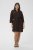 Kaffe Curve Mille Short Shirt Dress Black Coffee Brown - Μίνι φορέματα - 