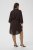 Kaffe Curve Mille Short Shirt Dress Black Coffee Brown - Μίνι φορέματα - 