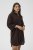 Kaffe Curve Mille Short Shirt Dress Black Coffee Brown - Μίνι φορέματα - 