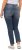 Ulla Popken Distressed Stretch Fit Sarah Jeans Blue Denim - Τζιν & Παντελόνια για Γυναίκες σε Μεγάλες Μεγέθη – Plus Size - 