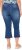 Ulla Popken Cropped Flared Eyelet Jeans Denim Blue - Τζιν & Παντελόνια για Γυναίκες σε Μεγάλες Μεγέθη – Plus Size - 