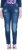 Ulla Popken Lightly Distressed Stretch Fit Jeans Blue Denim - Τζιν & Παντελόνια για Γυναίκες σε Μεγάλες Μεγέθη – Plus Size - 