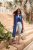 Ulla Popken Tile Laser Print Stretch Fit Jeans Light Light Blue Denim - Τζιν & Παντελόνια για Γυναίκες σε Μεγάλες Μεγέθη – Plus Size - 