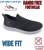 D555 Huddersfield Kingsize Hands Free Slip On with Knitted Top Shoes Black - Sneakers - 