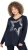 Ulla Popken Sequined Star Rolled Edge Sweater Navy - φούτερ/Φούτερ με κουκούλα - 