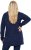 Ulla Popken Space Yarn Oversized Turtleneck Sweater Blue - φούτερ/Φούτερ με κουκούλα - 