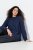 Ulla Popken Textured Glitter Embroidery Oversized Sweater Ink Blue - φούτερ/Φούτερ με κουκούλα - Ζεστά Φούτερ, Hoodies & Πλεκτά