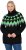 Ulla Popken Neon Alpine Pattern Long Sleeve Turtleneck Sweater Apple Green - φούτερ/Φούτερ με κουκούλα - 