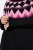 Ulla Popken Neon Alpine Pattern Long Sleeve Turtleneck Sweater Light Pink - φούτερ/Φούτερ με κουκούλα - Ζεστά Φούτερ, Hoodies & Πλεκτά