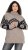 Ulla Popken Aztec Pattern Turtleneck Sweater Pebble Grey - φούτερ/Φούτερ με κουκούλα - 