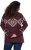 Ulla Popken Aztec Pattern Turtleneck Sweater Plum - φούτερ/Φούτερ με κουκούλα - 
