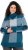 Ulla Popken Grand Check Long Sleeve Sweater Teal - φούτερ/Φούτερ με κουκούλα - 