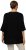 Ulla Popken Oversized 3/4 Sleeve V-Neck Sweater Black - φούτερ/Φούτερ με κουκούλα - 