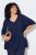 Ulla Popken Oversized 3/4 Sleeve V-Neck Sweater Navy - φούτερ/Φούτερ με κουκούλα - Ζεστά Φούτερ, Hoodies & Πλεκτά