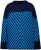 Ulla Popken Graphic Stripe Long Sleeve Turtleneck Sweater Navy - φούτερ/Φούτερ με κουκούλα - 