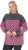 Ulla Popken Graphic Stripe Long Sleeve Turtleneck Sweater Flamingo - φούτερ/Φούτερ με κουκούλα - 