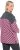 Ulla Popken Graphic Stripe Long Sleeve Turtleneck Sweater Flamingo - φούτερ/Φούτερ με κουκούλα - 