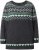 Ulla Popken Norwegian Style Pastel Tone Long Sleeve Sweater Dark Grey Melange - φούτερ/Φούτερ με κουκούλα - 