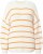 Ulla Popken Oversized Striped Balloon Sleeve Sweater Off-White - φούτερ/Φούτερ με κουκούλα - 
