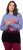 Ulla Popken Long Sleeve Knit Mountain Range Sweater Bright Purple - φούτερ/Φούτερ με κουκούλα - 