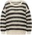 Ulla Popken Striped Long Sleeve Crocheted Sweater Vanilla - φούτερ/Φούτερ με κουκούλα - 