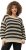 Ulla Popken Striped Long Sleeve Crocheted Sweater Vanilla - φούτερ/Φούτερ με κουκούλα - 