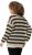 Ulla Popken Striped Long Sleeve Crocheted Sweater Vanilla - φούτερ/Φούτερ με κουκούλα - 