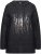 Ulla Popken Sequined Knit Long Sleeve Hoodie Black - φούτερ/Φούτερ με κουκούλα - 