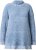Ulla Popken Blanket Stitch Oversized Turtleneck Sweater Dove Blue - φούτερ/Φούτερ με κουκούλα - 