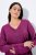 Ulla Popken Soft Fine Knit Pullover V-Neck Sweatshirt Dark Lilac - φούτερ/Φούτερ με κουκούλα - Ζεστά Φούτερ, Hoodies & Πλεκτά