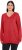 Ulla Popken Casual V-Neck Long Sleeve Sweater Salsa - φούτερ/Φούτερ με κουκούλα - 