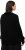Ulla Popken Lace-Up Cuff Long Sleeve V-Neck Sweater Black - φούτερ/Φούτερ με κουκούλα - 