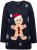 Ulla Popken Gingerbread Man Christmas Sweater Navy - φούτερ/Φούτερ με κουκούλα - 