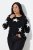 Ulla Popken Glitter Stars Soft Knit Sweater Black - φούτερ/Φούτερ με κουκούλα - Ζεστά Φούτερ, Hoodies & Πλεκτά