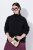 Ulla Popken Turtleneck Sweater with Ribbed Inserts Black - φούτερ/Φούτερ με κουκούλα - Ζεστά Φούτερ, Hoodies & Πλεκτά