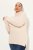 Ulla Popken Turtleneck Ribbed Trim Long Sleeve Sweater Nature Melange - φούτερ/Φούτερ με κουκούλα - Ζεστά Φούτερ, Hoodies & Πλεκτά