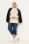 Ulla Popken Turtleneck Ribbed Trim Long Sleeve Sweater Nature Melange - φούτερ/Φούτερ με κουκούλα - Ζεστά Φούτερ, Hoodies & Πλεκτά