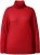 Ulla Popken Turtleneck Ribbed Trim Long Sleeve Sweater Salsa Red - φούτερ/Φούτερ με κουκούλα - 