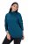 Ulla Popken Turtleneck Ribbed Trim Long Sleeve Sweater Cerulean - φούτερ/Φούτερ με κουκούλα - Ζεστά Φούτερ, Hoodies & Πλεκτά
