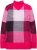 Ulla Popken Grand Check Long Sleeve Sweater Red Pink - φούτερ/Φούτερ με κουκούλα - 