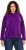 Ulla Popken Chenille Knit Hoodie Dark Purple - φούτερ/Φούτερ με κουκούλα - 